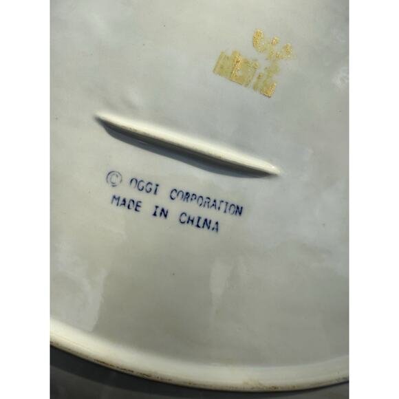 Vintage Turkey Serving Plate OGGI Corporation 17.75"x13.75" Embossed White - Picture 5 of 8